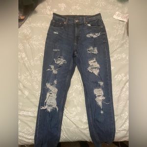 Aero Ripped mom jeans